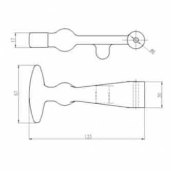 AMA casing closure handle